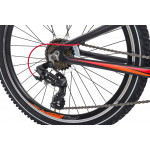 Detský bicykel 24 Kands Master Dual Tourney Hlinikový 14,5 Čierno-oranžový matný